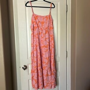 Social standard floral maxi dress; size XL